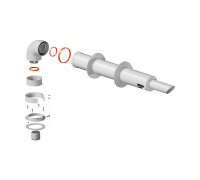 Комплект дымохода коаксиальный Krats Антилед универсальный 60/100-1000 мм KTL-01-1KS