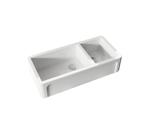 Раковина кухонная Kerasan Hannah Oxfordshire 100x47x25.4 см без отверстия белый 543001