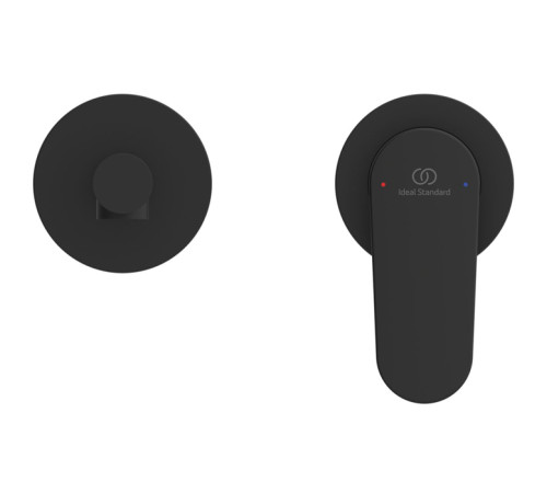 Смеситель для раковины Ideal Standard Ceralife O настенный излив 18 см черный матовый BE019XG