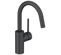 Смеситель для раковины Kludi Bozz 185 мм черный матовый 380283976
