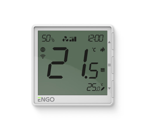 Термостат ENGO Controls EFAN встраиваемый программируемый WiFi черный EFAN230B