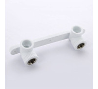 Водорозетка двойная на планке Pro Aqua 20х1/2 внутренняя резьба PA280008P