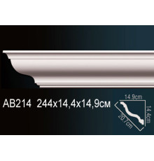 Карниз потолочный Perfect AB214 полиуретановый AB214