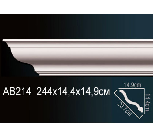 Карниз потолочный Perfect AB214 полиуретановый AB214