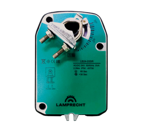 Электропривод с возвратной пружиной LAMPRECHT LB24-05SR-U