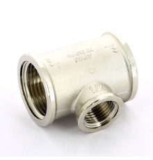 Тройник никелированный Tiemme 1x1/2x1 ВР-ВР-ВР 1500180