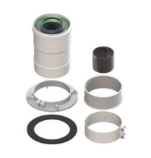 Адаптер стартовый вертикальный 60/100 мм L=150 мм алюминий Gekon GKD 60100ASTRAL