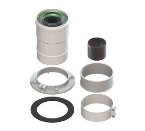 Адаптер стартовый вертикальный 60/100 мм L=150 мм алюминий Gekon GKD 60100ASTRAL