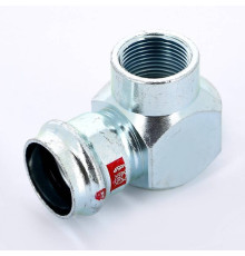 Угольник переходной Viega Prestabo 90° 28х3/4 пресс-В оцинкованная сталь 601294