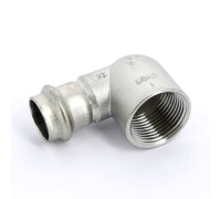 Угольник переходной Viega Sanpress Inox 90° 22х1 пресс-В компактный нержавеющая сталь 437039