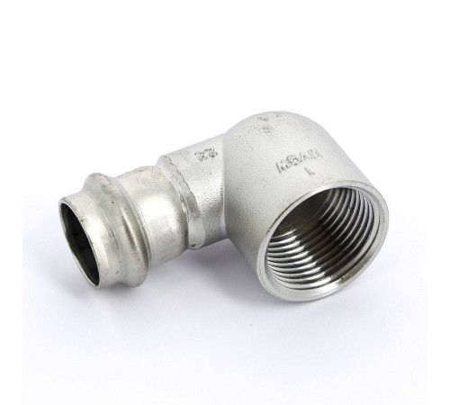 Угольник переходной Viega Sanpress Inox 90° 22х1 пресс-В компактный нержавеющая сталь 437039