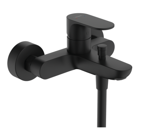 Смеситель для ванны и душа Hansgrohe Rebris S однорычажный встраиваемый черный матовый 72443670