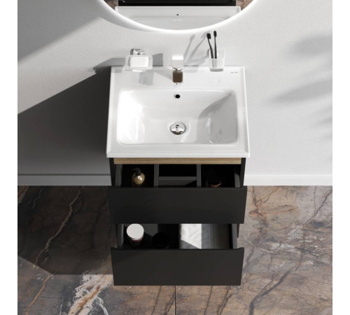 Тумба под раковину подвесная AM.PM X-Joy 55 см черный матовый M85AFHX0552BM