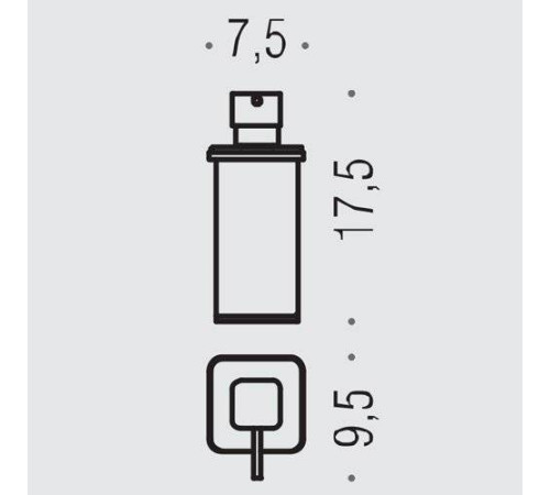 Дозатор для жидкого мыла настольный Colombo Design Lulu хром B9322.CR-VAN