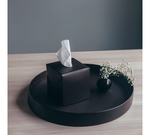 Салфетница ADJ Kleenex 12х12х12 см черный/серый 0015.01/03