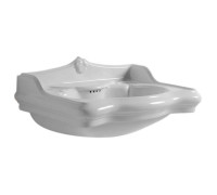 Раковина с пьедесталом Azzurra Jubilaeum 90x56 см 1 отверстие JULP0905500MBI