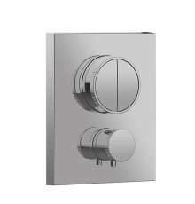 Внешняя часть термостата для душа Almar Core прямоугольная на 2 выхода хром E176682.CR