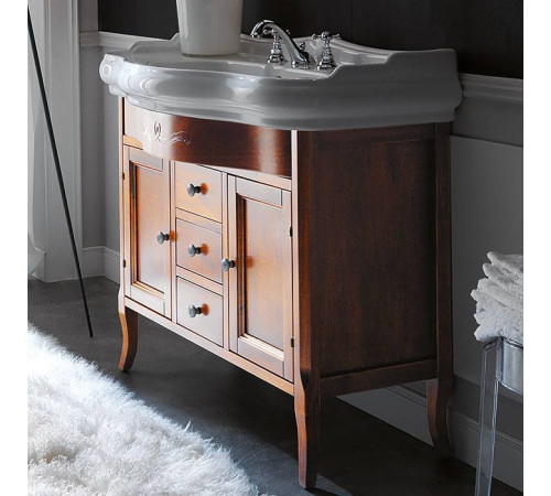 Комплект мебели Kerasan Retro 100 см напольный орех 105001/734740