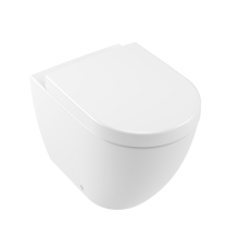 Унитаз приставной Villeroy & Boch Subway 2.0 370x560 мм DirectFlush CeramicPlus альпийский белый 5602R0R1