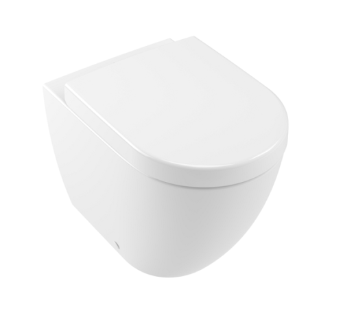 Унитаз приставной Villeroy & Boch Subway 2.0 370x560 мм DirectFlush CeramicPlus альпийский белый 5602R0R1