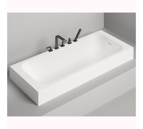 Ванна встраиваемая Salini Orlanda Kit 180х80х60 см S-Stone белый матовый 102122M