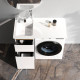 Тумба под столешницу для стиральной машины напольная AM.PM X-Joy 40 см 2 ящика белый глянец M85AFSX0402WG