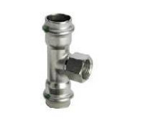 Тройник Viega Sanpress Inox с SC-Contur ВР 28x1x28 мм нержавеющая сталь 2317.2 449506