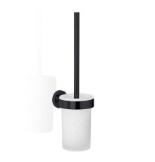 Ершик для унитаза Decor Walther Basic BA WBG настенный 95х120х355 мм черный матовый 0531060