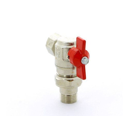 Кран шаровой ITAP IDEAL 1/2 НВ угловой с разъемным соединением бабочка 298