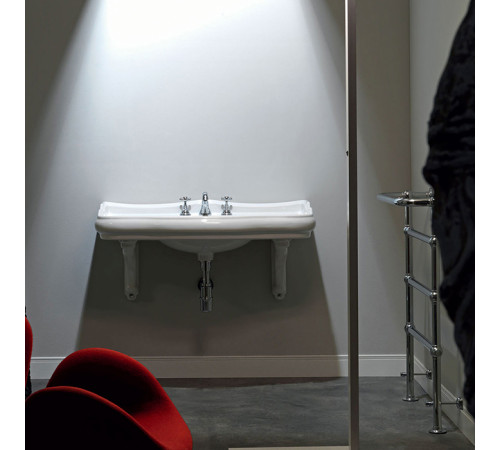 Раковина подвесная Kerasan Retro 100х54.5 см 3 отверстия белая 105001