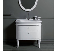 Комплект мебели Simas Lante тумба с 2 ящиками и раковиной 90 см белый LAM90 bi/LA11bi
