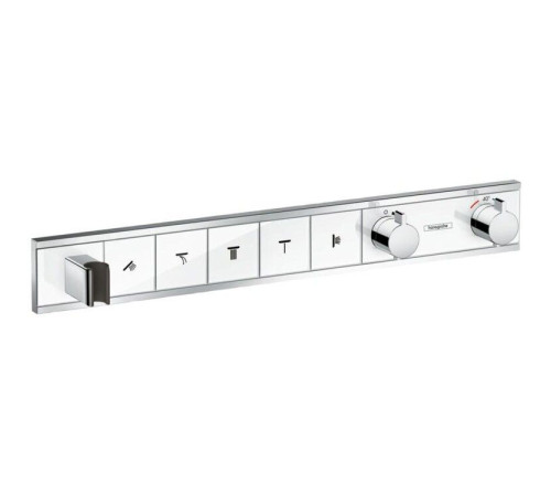 Термостат скрытого монтажа Hansgrohe RainSelect для 5 потребителей белый/хром 15358400