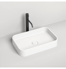 Раковина накладная Salini Callista 54.5х34.5х10 см S-Stone белый матовый 1101204SM