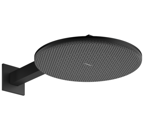 Верхний душ hansgrohe Raindance Alive S 300 мм 2 режима с кронштейном 390 мм черный матовый 24540670