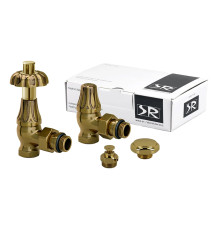 Комплект вентилей угловых термостатических SR Rubinetterie Floral Old Style 1/2 бронза K371-1500Z000