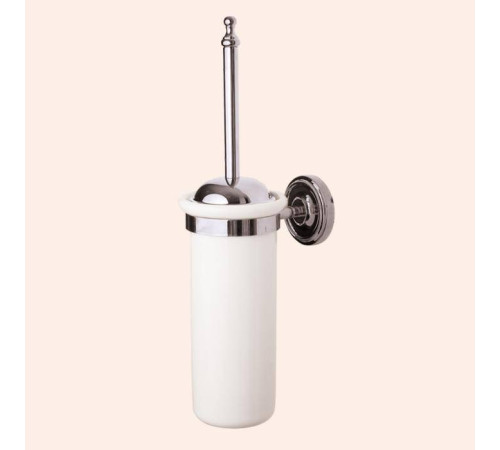 Ершик для унитаза подвесной Tivoli World Bristol 220 в керамической колбе хром TWBR220cr
