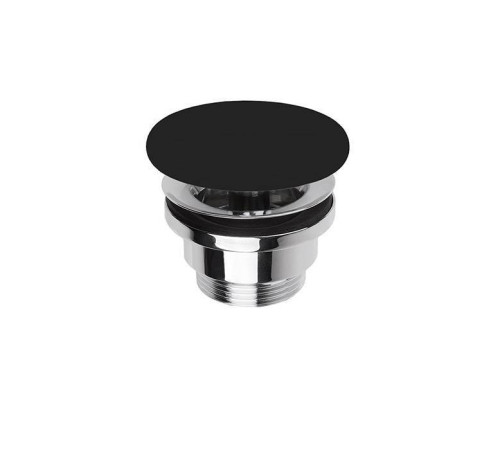 Донный клапан SIMAS клик-клак с керамической крышкой черный матовый PLCE nero matt