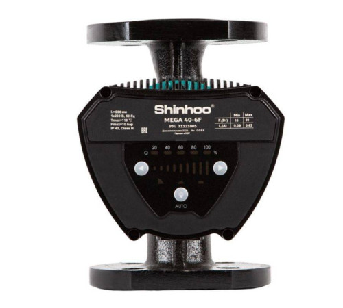 Насос циркуляционный энергосберегающий Shinhoo MEGA 40-10F фланцевый 220 В 71121006