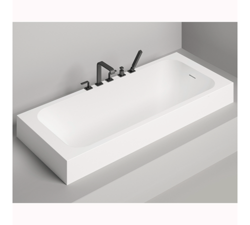 Ванна встраиваемая Salini Orlanda Kit 170х80х60 см S-Stone белый матовый 102126M