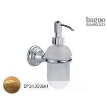Диспенсер для жидкого мыла подвесной Migliore Casablanca сатиновое стекло бронза CA12792