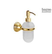 Диспенсер для жидкого мыла подвесной Migliore Casablanca сатиновое стекло золото CA12752