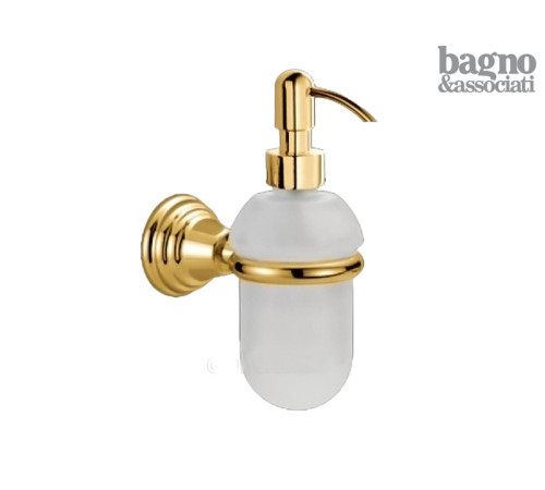 Диспенсер для жидкого мыла подвесной Migliore Casablanca сатиновое стекло золото CA12752