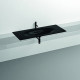 Раковина Kerasan Shape 122х52 см встраиваемая 1 отверстие черный матовый 548031