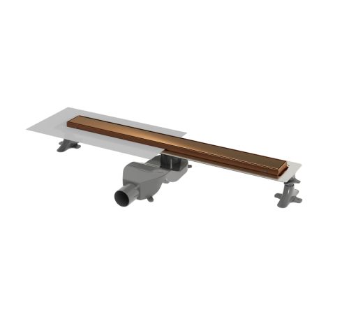 Трап линейный Boheme Premium Linear 80 см матовая бронза 982-80-BRB