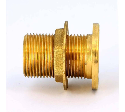 Выпуск резервуарный Tiemme 1 НР с фланцем и контргайкой без заглушки 1500176