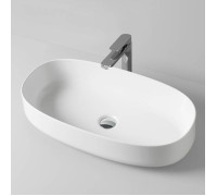 Раковина накладная Artceram Cognac 68х35 см белый матовый COL005 05 00