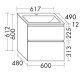 Комплект мебели Burgbad Accura 61.7х49х61.2 см белый матовый SGVI061F6037G0259C0001