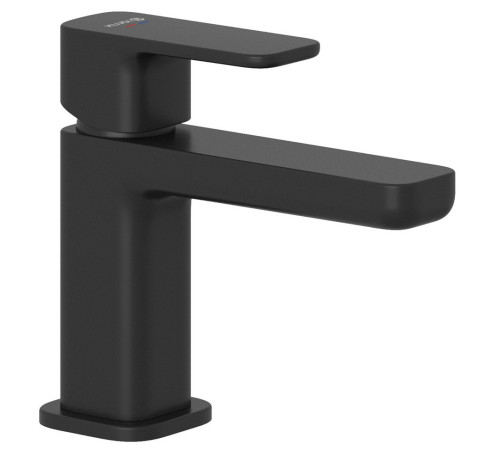 Смеситель для раковины Kludi Renon 85 мм донный клапан Push-Open черный матовый 422663975