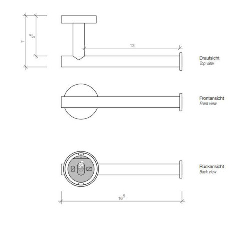 Держатель туалетной бумаги Decor Walther Basic TPH1 хром 0530000