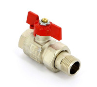 Кран шаровой полнопроходной Uni-Fitt бабочка с разъемным соединением 1/2 НВ 113T2000